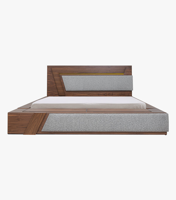 Cama Dinant King Size de madera color café