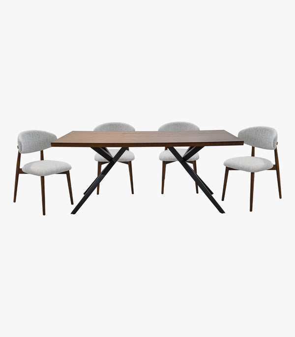 Comedor Rectangular Busan de madera para 6 personas
