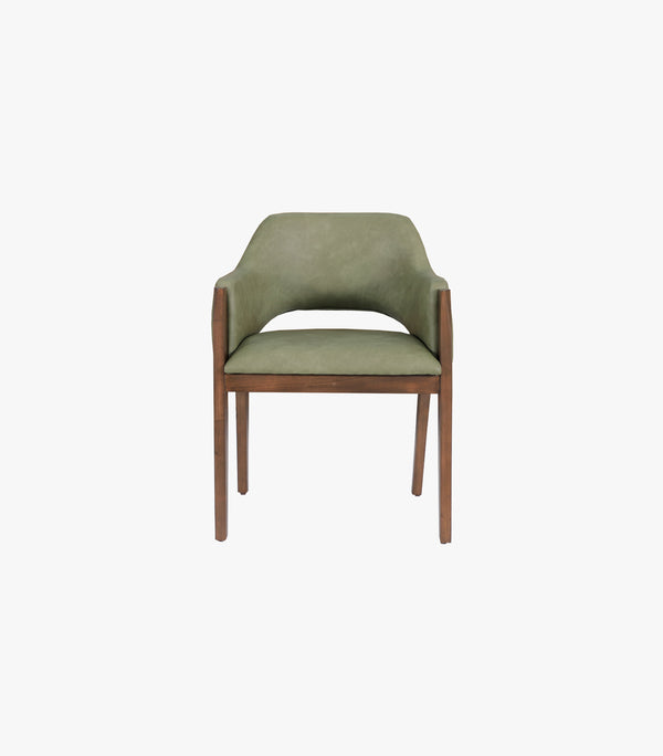 Silla Dumbo de piel color Taupe