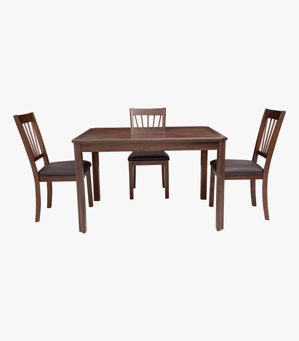 Comedor Cuadrado para 4 personas Hollys de madera color café