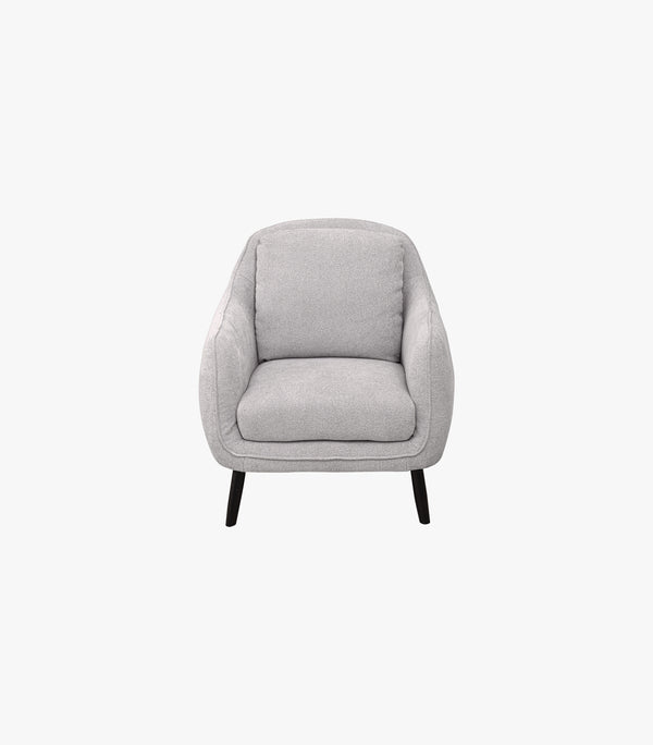Sillón ocasional triss de tela color gris