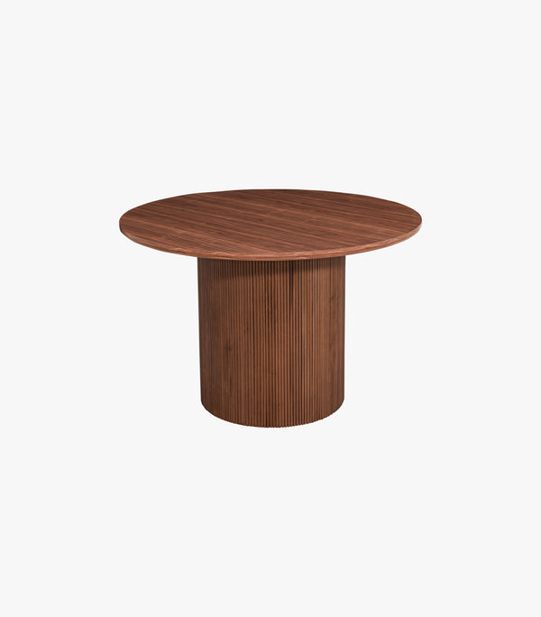 Mesa de comedor rohan de madera nogal natural