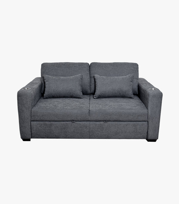 Sofa cama Ava de tela color gris