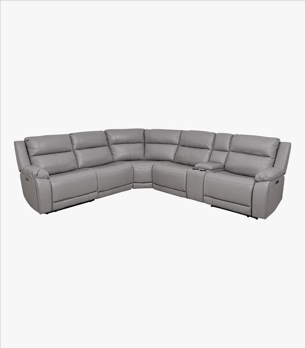 Sala Reclinable Olivander de piel color gris