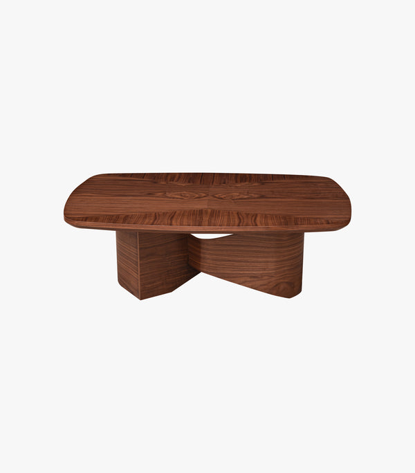 Mesa de centro Infinity de madera nogal