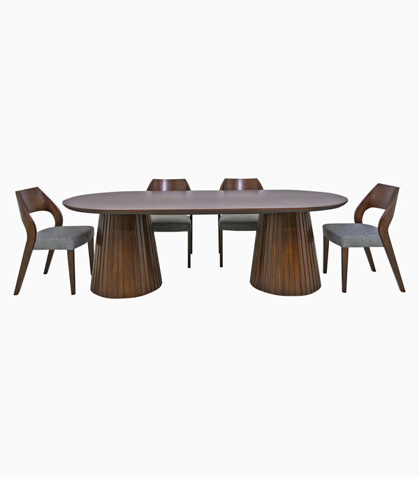 Antecomedor Saratoga de madera para 6 personas