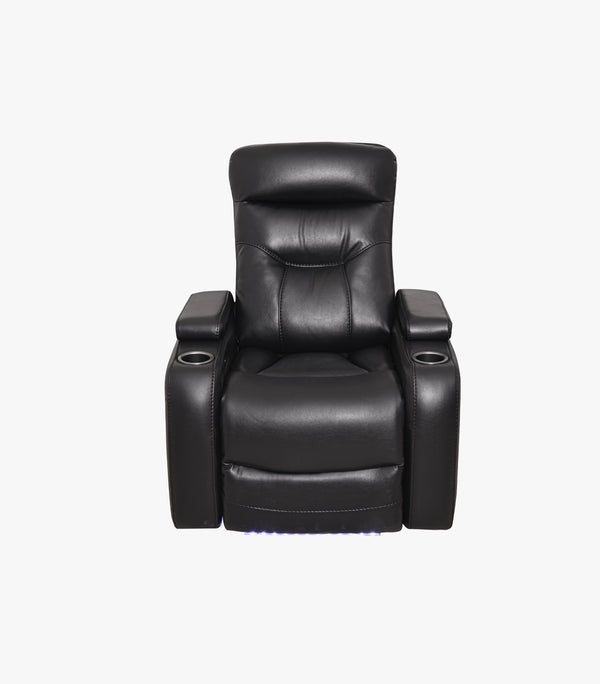 Sillón Reclinable Eléctrico Noah de Vinipiel de alta calidad y luz led - Con Reposacabezas Eléctrico
