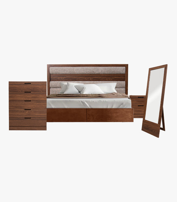 Recámara Aranza King Size de Madera color café