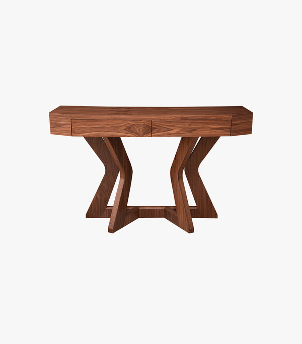 Consola Dorian de madera color café