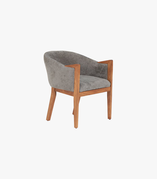 Silla Merida de tela color gris