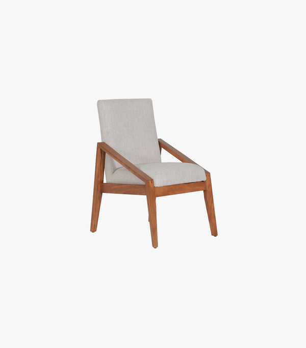 Silla Uxmal de tela color gris