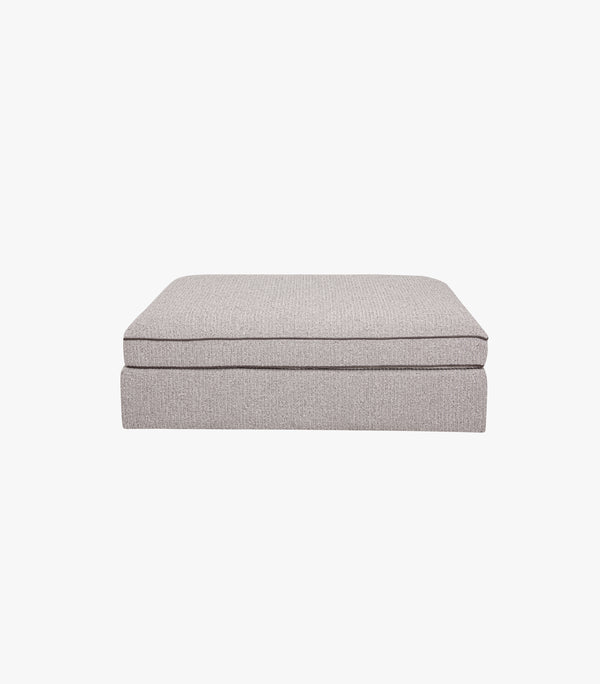 Sillón Ottoman Dornelli de tela color gris