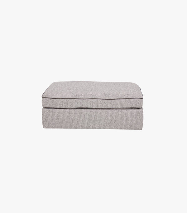 Sillón Ottoman Dornelli chico de tela color gris