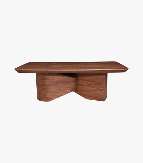 Mesa Rectangular para 8 personas de madera nogal