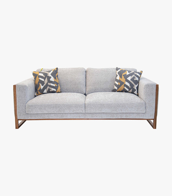 Love Seat Avino Tela Color Gris de Boal