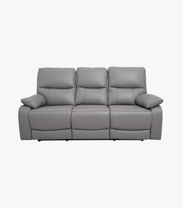 Sofá Duran de piel color gris