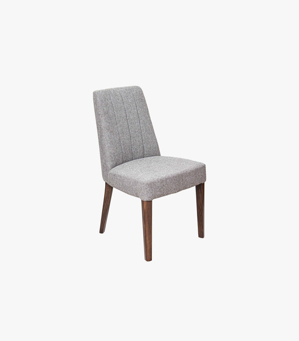 Silla de Madera Sirus de tela color Gris