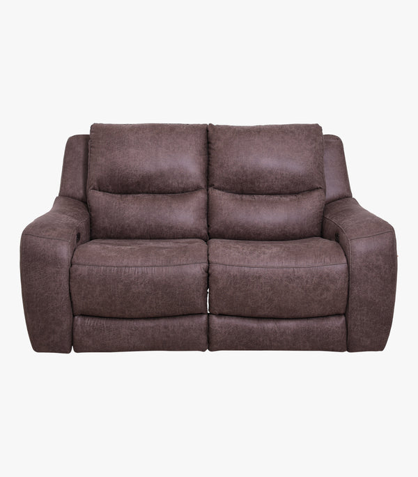 Love Seat Reclinable  Mikasa de tela color café