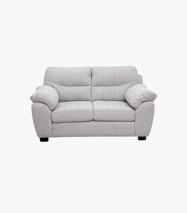 Love Seat Berna De Tela color gris claro