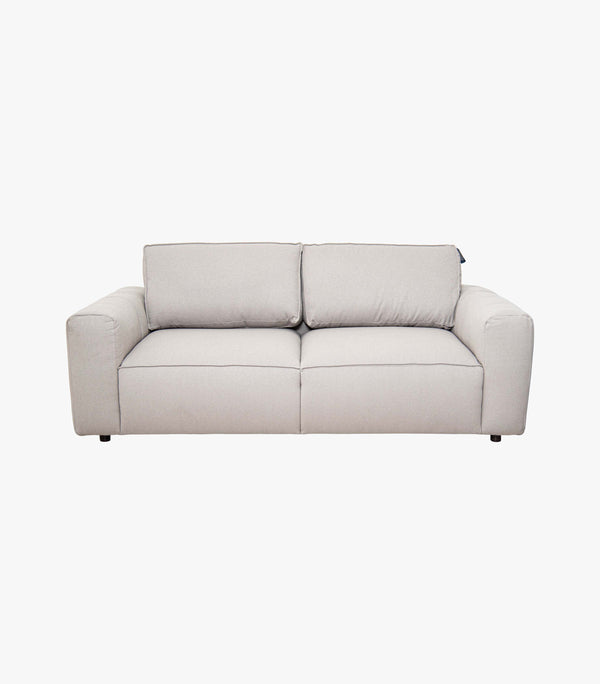 Love Seat Dante de tela color Gris