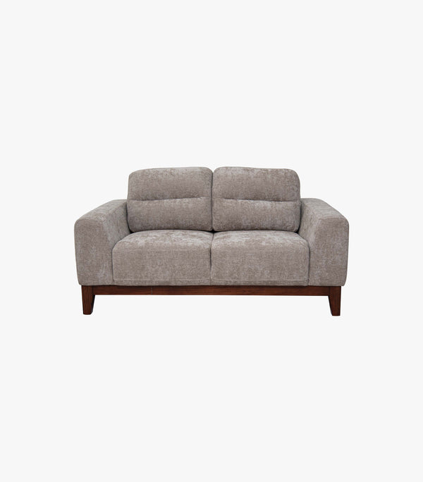 Love Seat Benelli de tela color Gris