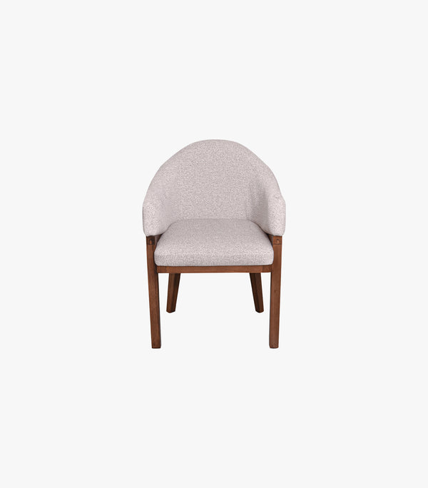 Silla Dorian de tela color beige