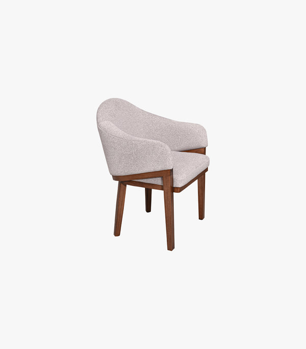 Silla Dorian de tela color beige