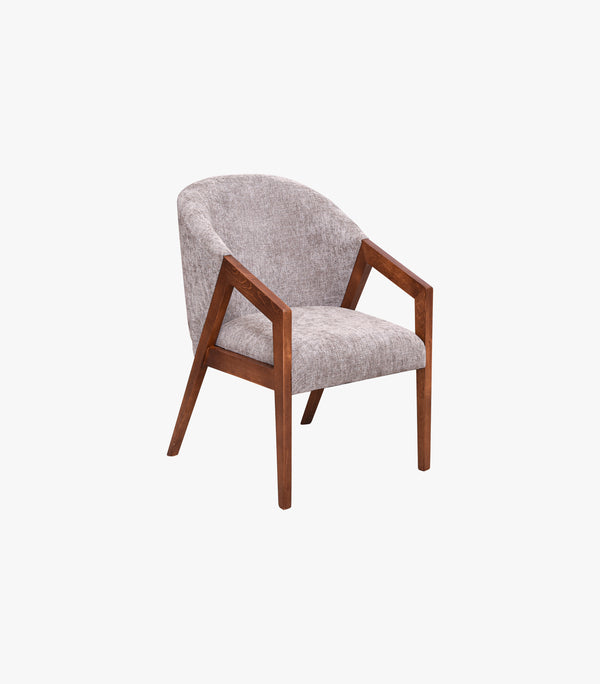 Silla Clifford de tela color gris obscuro
