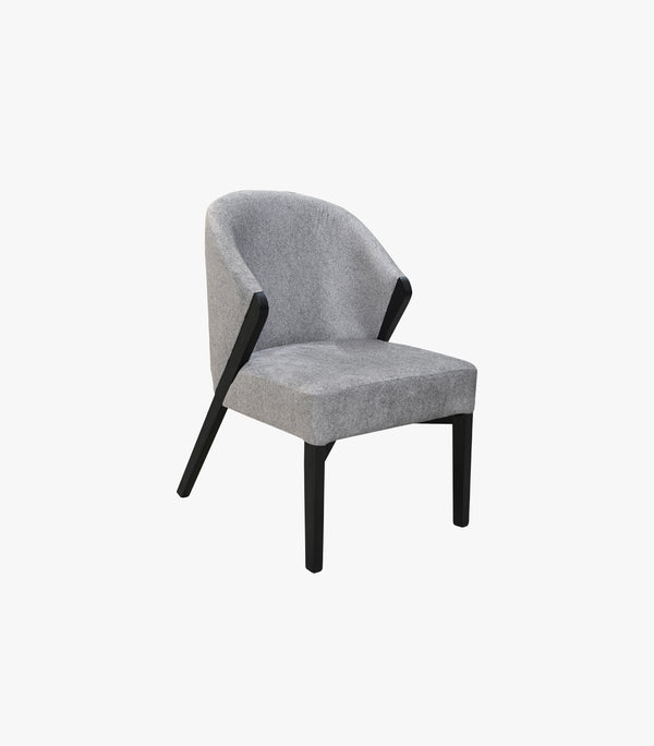 Silla Cedric de tela color gris