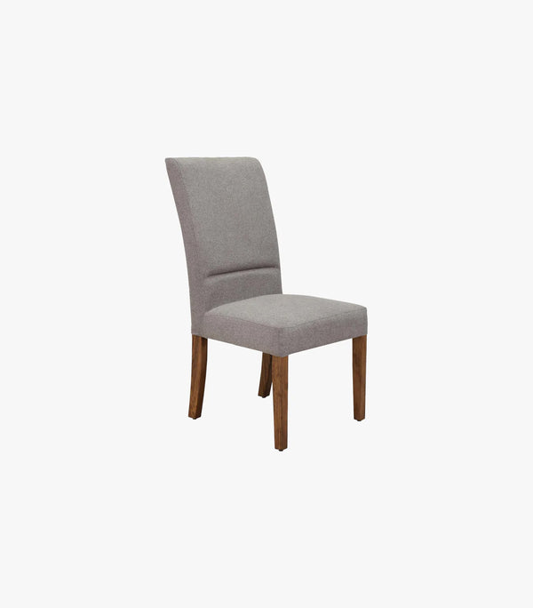 Silla Treya De Madera Poplar De Tela Color Gris