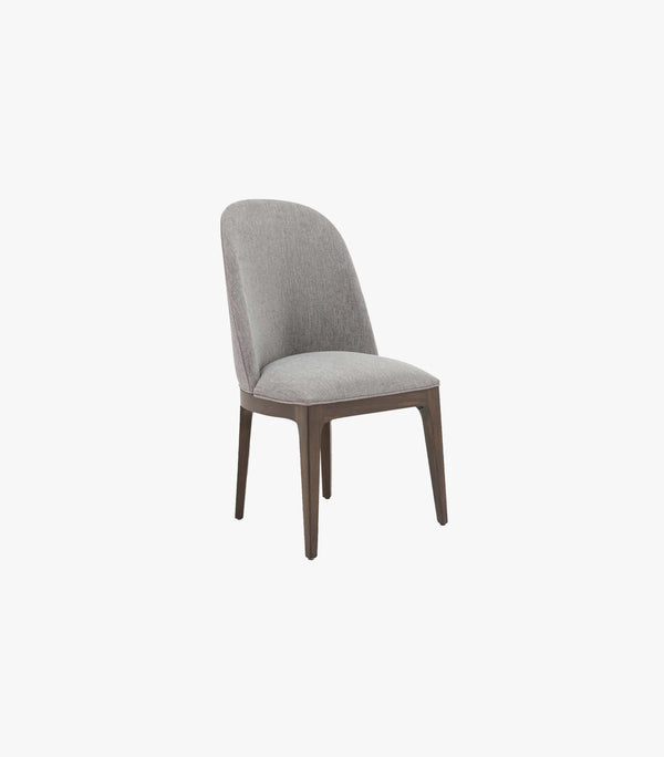 Silla Phoenix De Madera De Tela Color Gris