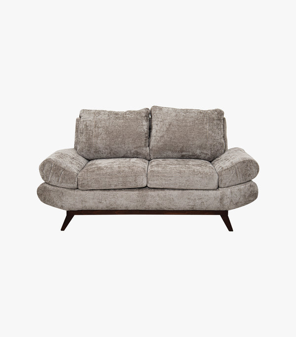 Love Seat Stanza de tela color Gris