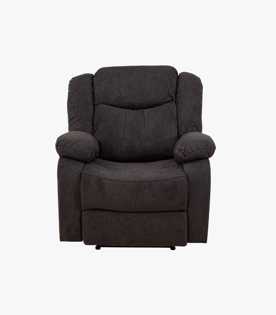 Sillón-Reclinable-Eléctrico-Fargo-de-Tela color-Godiva-Con-Reposacabezas-Eléctrico