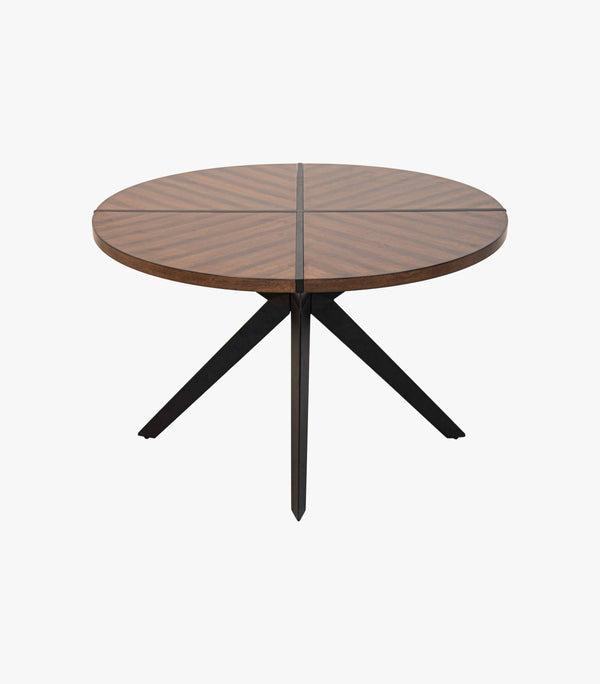 Mesa Circular Andros de madera color café
