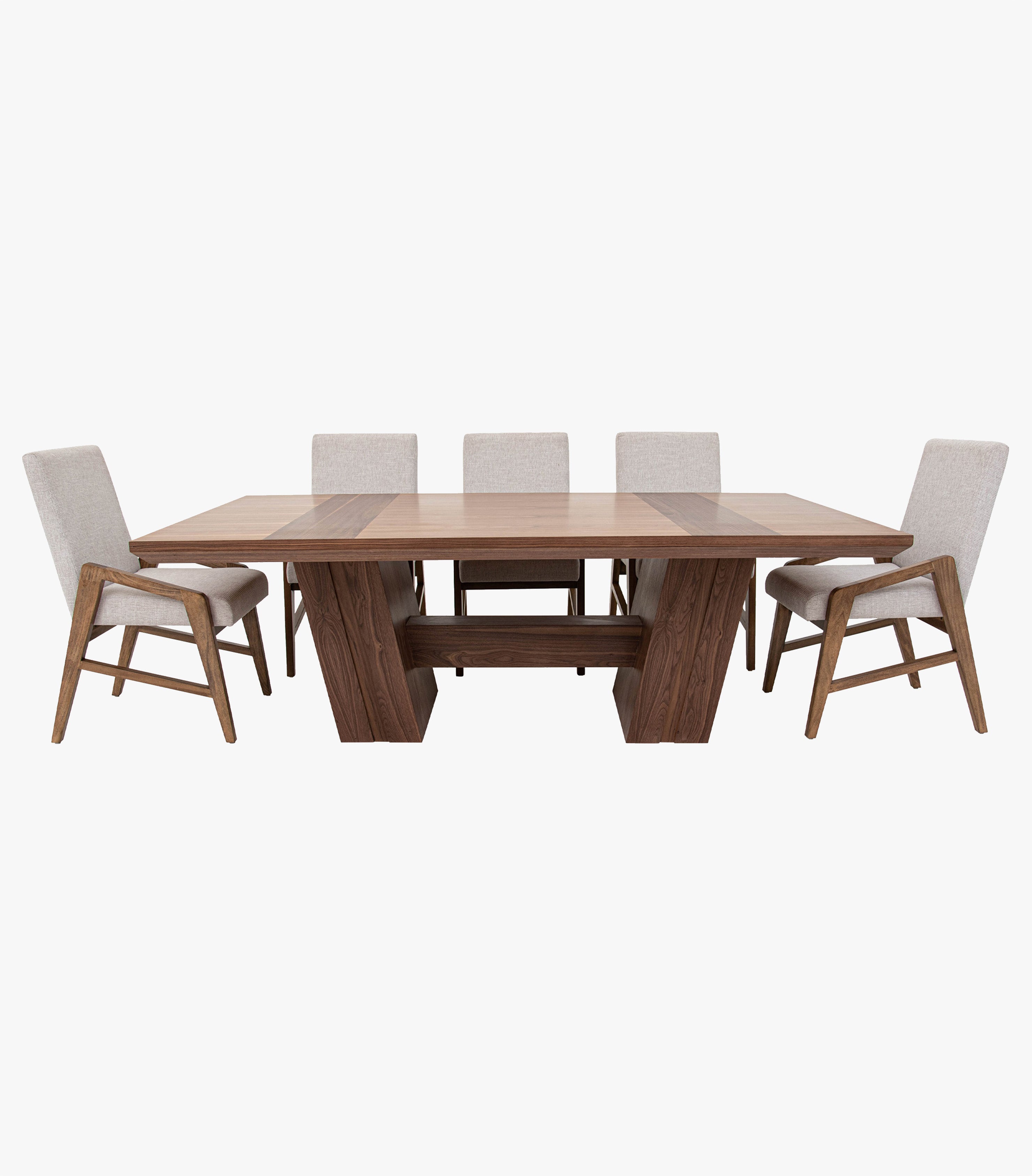 Comedor Rectangular Comedor Rectangular Para 8 Personas Belmont de madera Color Café - Inc ...