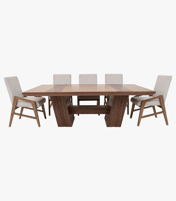 Comedor Belmont Rectangular de Madera Para 8 Personas