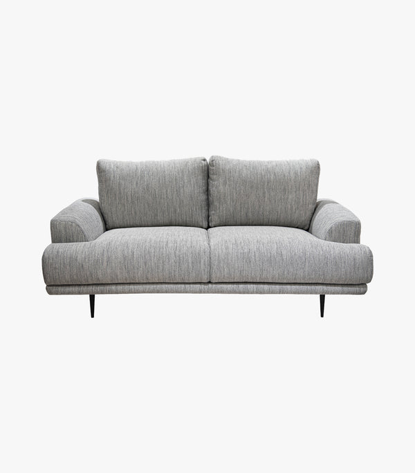 Love Seat Diann De Tela Color Gris