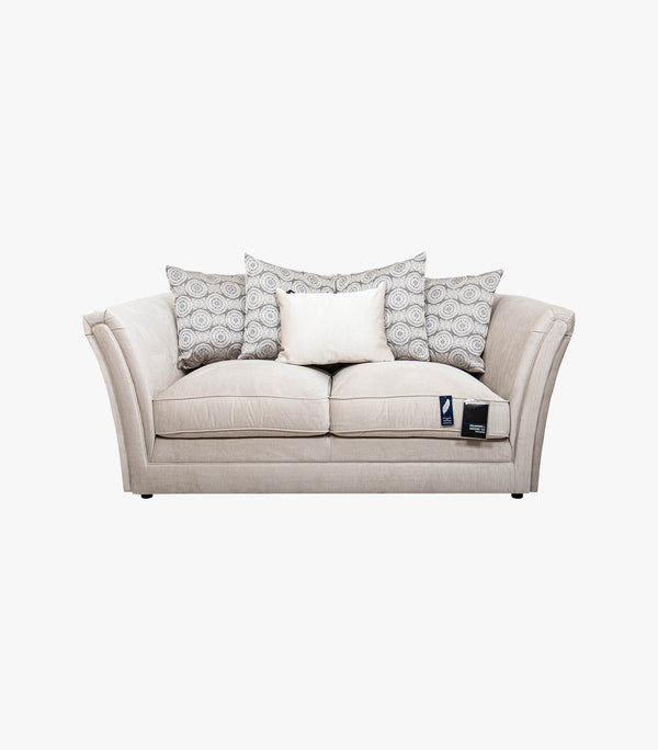 Love Seat Micci de Tela Gris de Boal