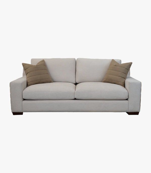 Love Seat Napoli de tela color Gris