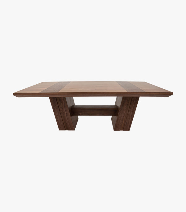 Mesa de Madera Belmont Acabado Nogal Natural para 8 personas