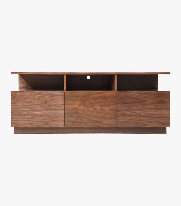 Mueble Para Tv Arona Nogal De Madera De Color Café 160 Cm De Largo