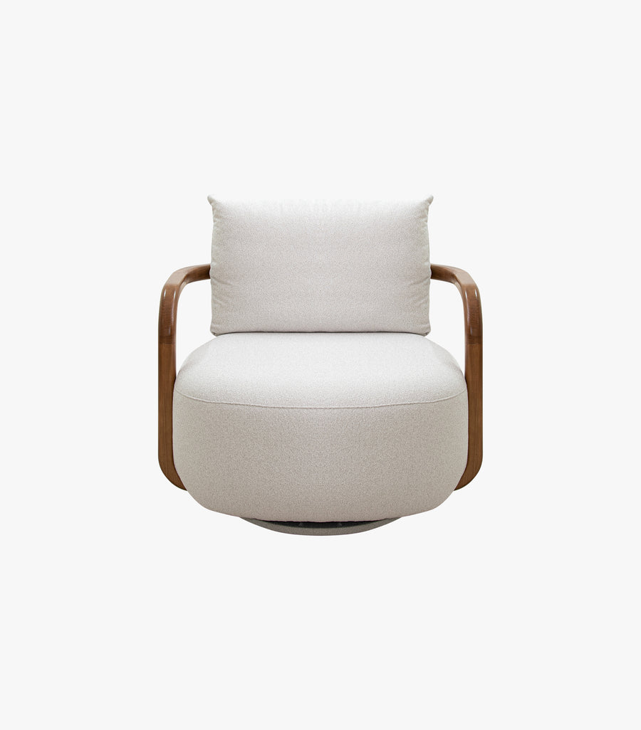 sillon-robine-giratorio-tela-blanca-frontal
