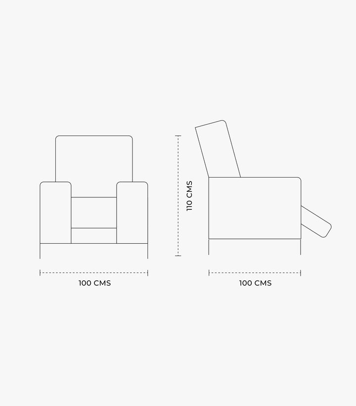 Sillpn Reclinable Electrico Cloe Taupe