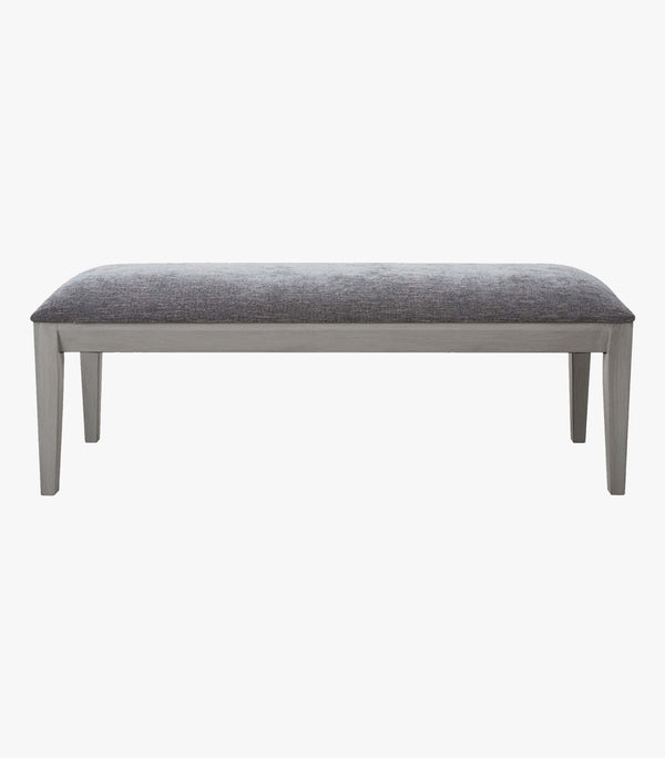 Banca De Madera Altair Color Gris De Tela
