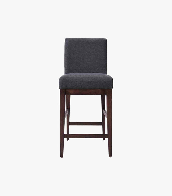 Banco Para Barra Pixel De Cocina De Madera De Tela Color Gris Charcoal
