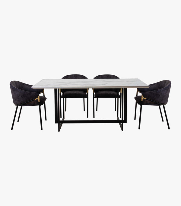 Comedor Agnes Con Cubierta De Cerámica Para 6 Personas