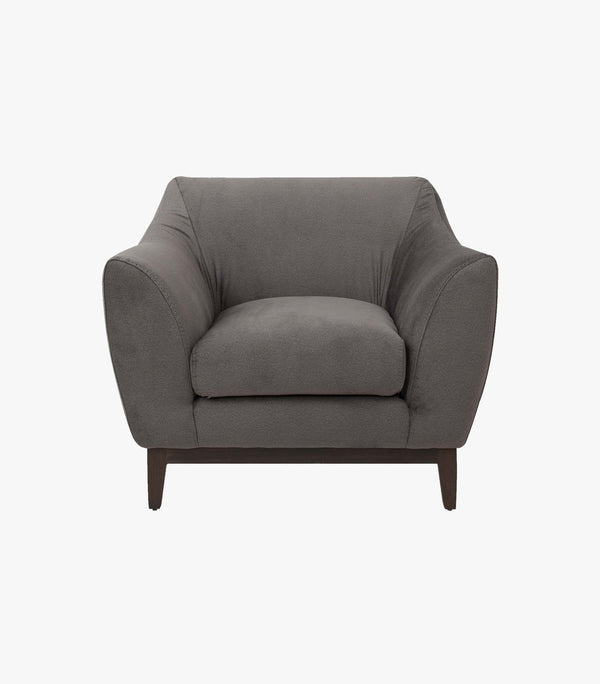 Sillón Individual Fest De Tela Color Gris Marca Boal