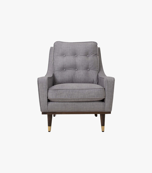 Sillón Individual Torna De Tela Color Gris Marca Boal